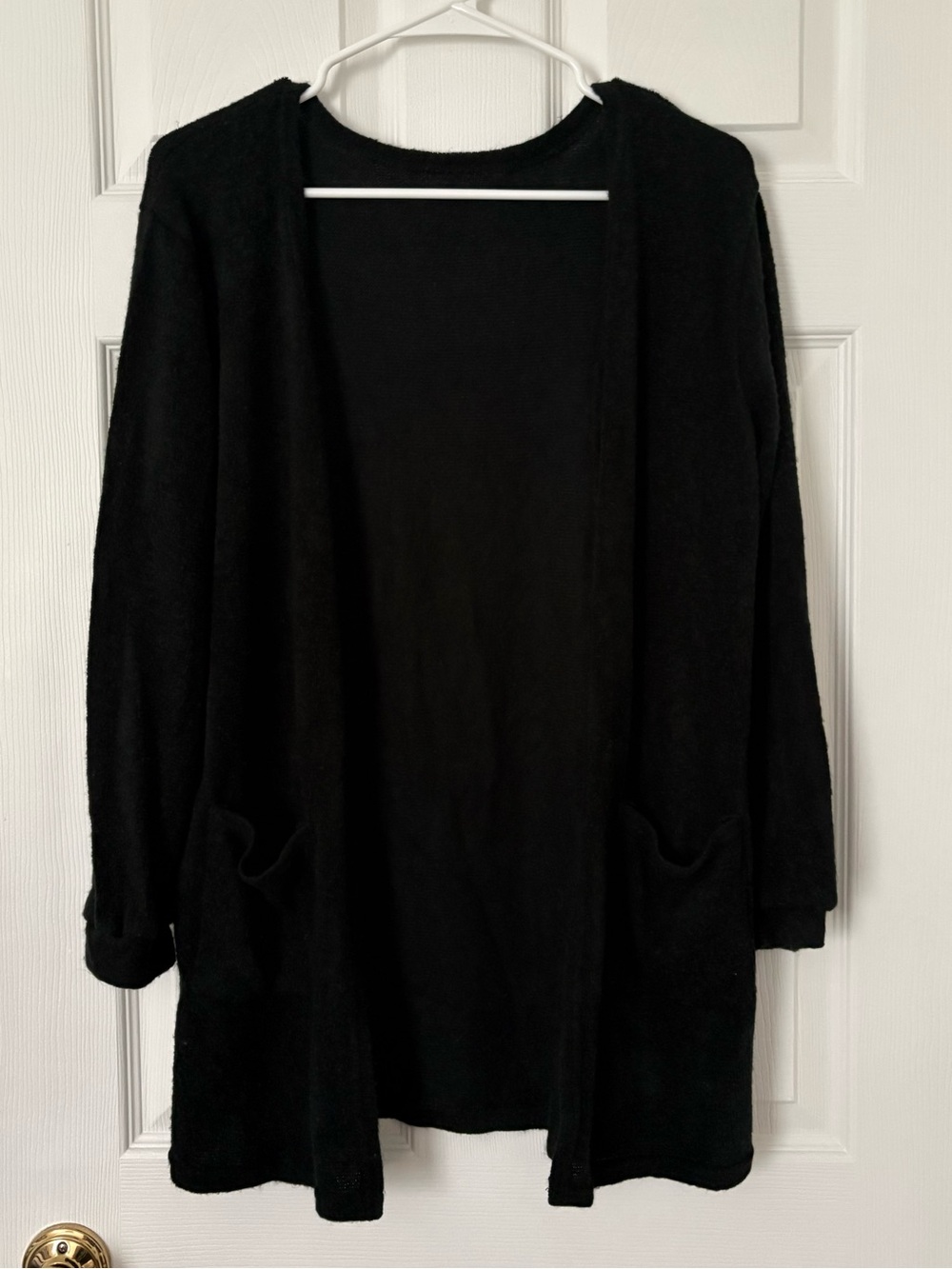 black cardigan with pockets